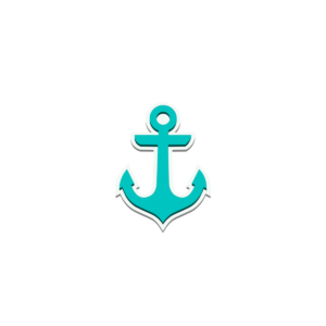 Bogg Bit - Turquoise Anchor