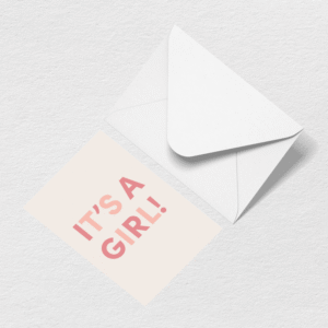 It's A Girl Greeting Card