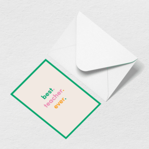 Best Teacher Ever Greeting Card