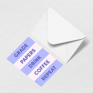 Grade Papers Greeting Card