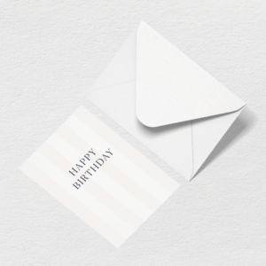 Happy Birthday Stripes Greeting Card