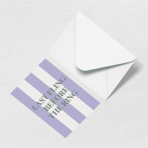 Last Fling Greeting Card